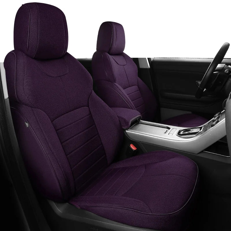 Custom Fit Flax Linen Car Seat Covers for Range Rover 2000