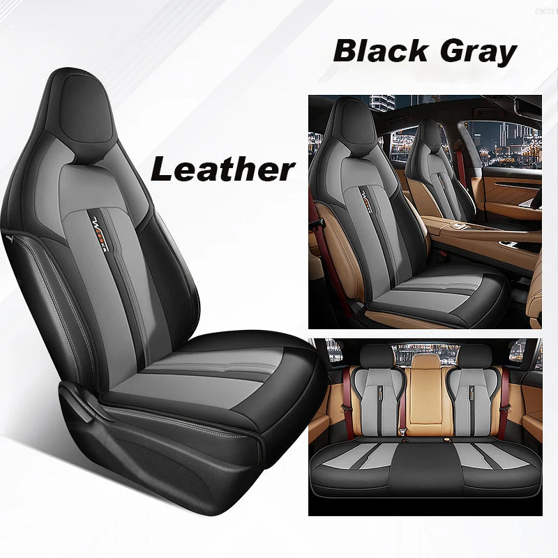 Custom Fit Artificial Leather Car Seat Covers for Zeekr 001 (Half Cover Set)