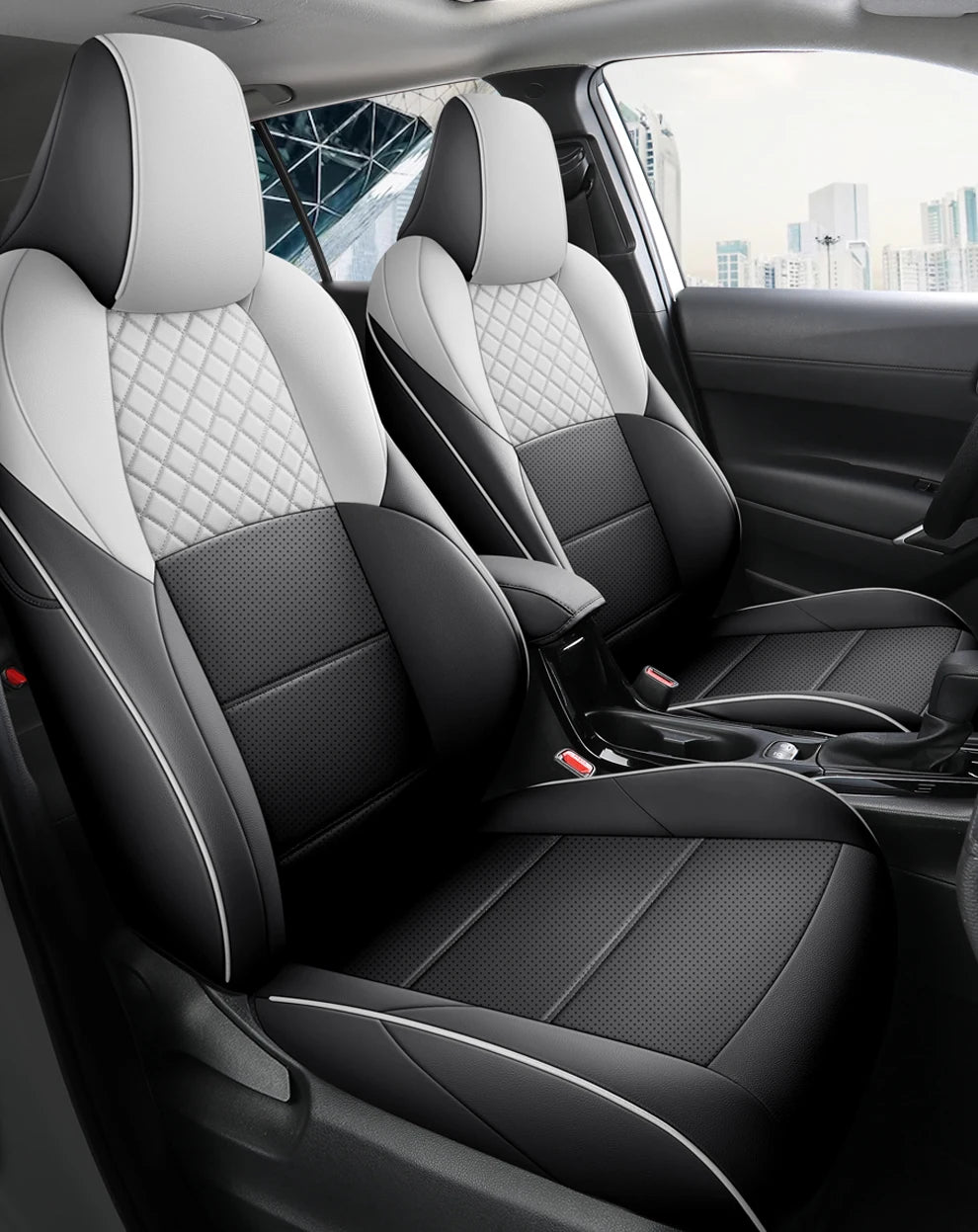 Custom Fit Leather Car Seat Covers for Toyota bZ4X