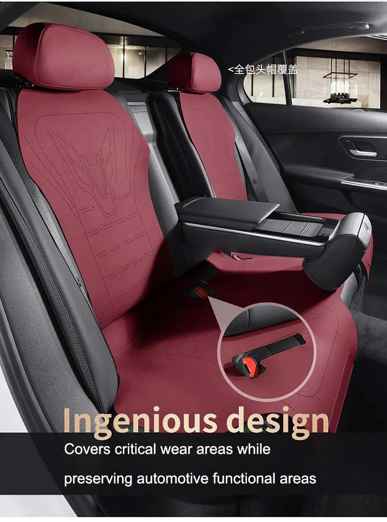 Custom Fit Half‑Cover Suede Car Seat Cushion Pads for Mercedes‑Benz GLC