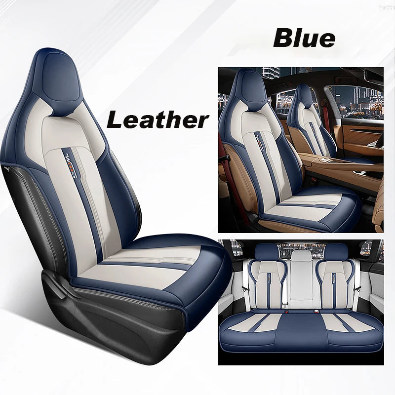 Custom Fit Artificial Leather Car Seat Covers for Zeekr 001 (Half Cover Set)