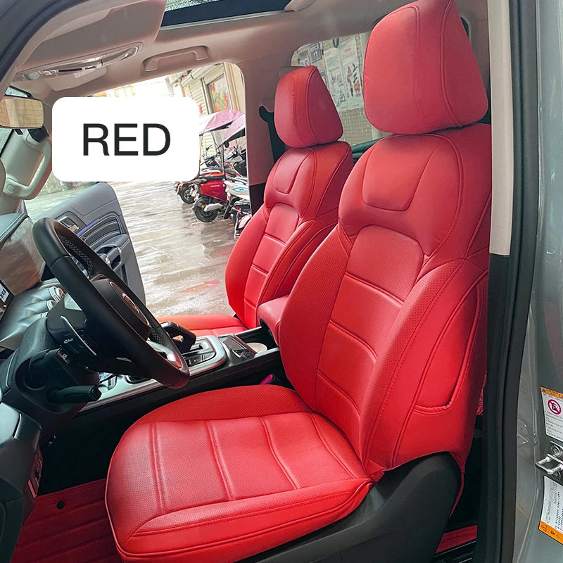 Custom Fit Leather Car Seat Covers for Tank 500 – 7-Seater