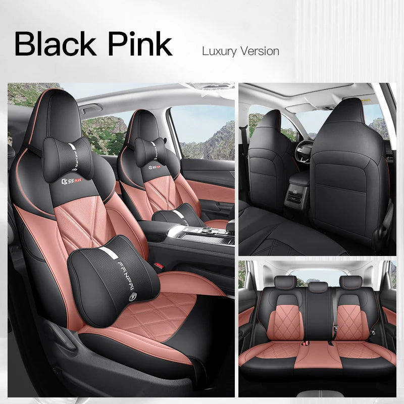 Custom Fit Leather Car Seat Covers for Changan CS55 Plus