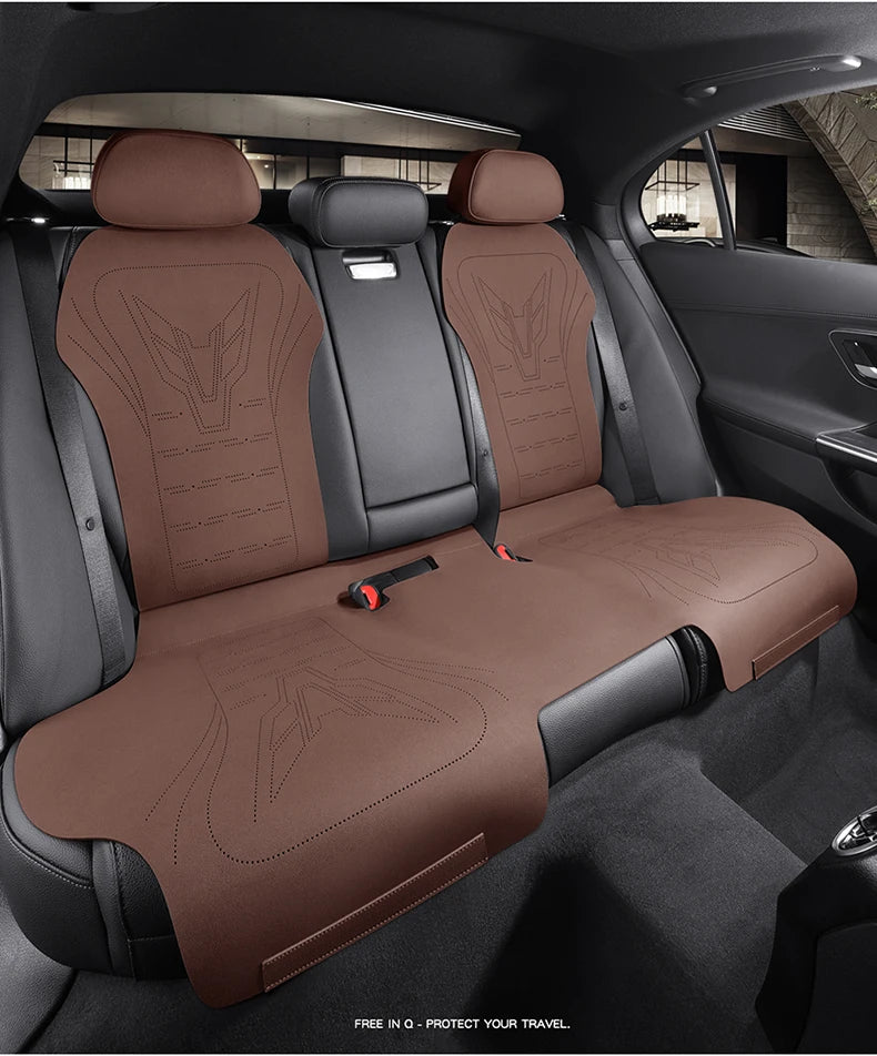 Custom Fit Half‑Cover Suede Car Seat Cushion Pads for Mercedes‑Benz GLC