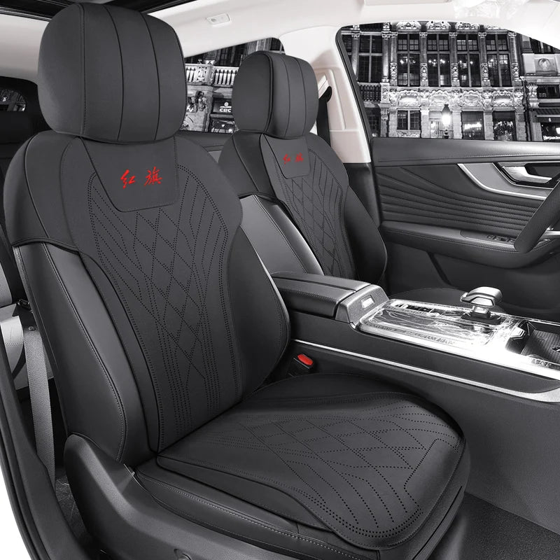 Custom Fit Half Cover Suede Car Seat Cushion Pads for Hongqi HS5