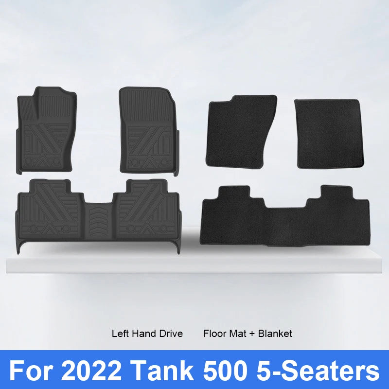 Custom 3D TPE Floor Mats for Tank 500 (2022–2024)