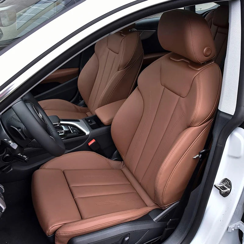 Custom Fit Leather Seat Covers Full Set for Audi A3 A4 A5 A6