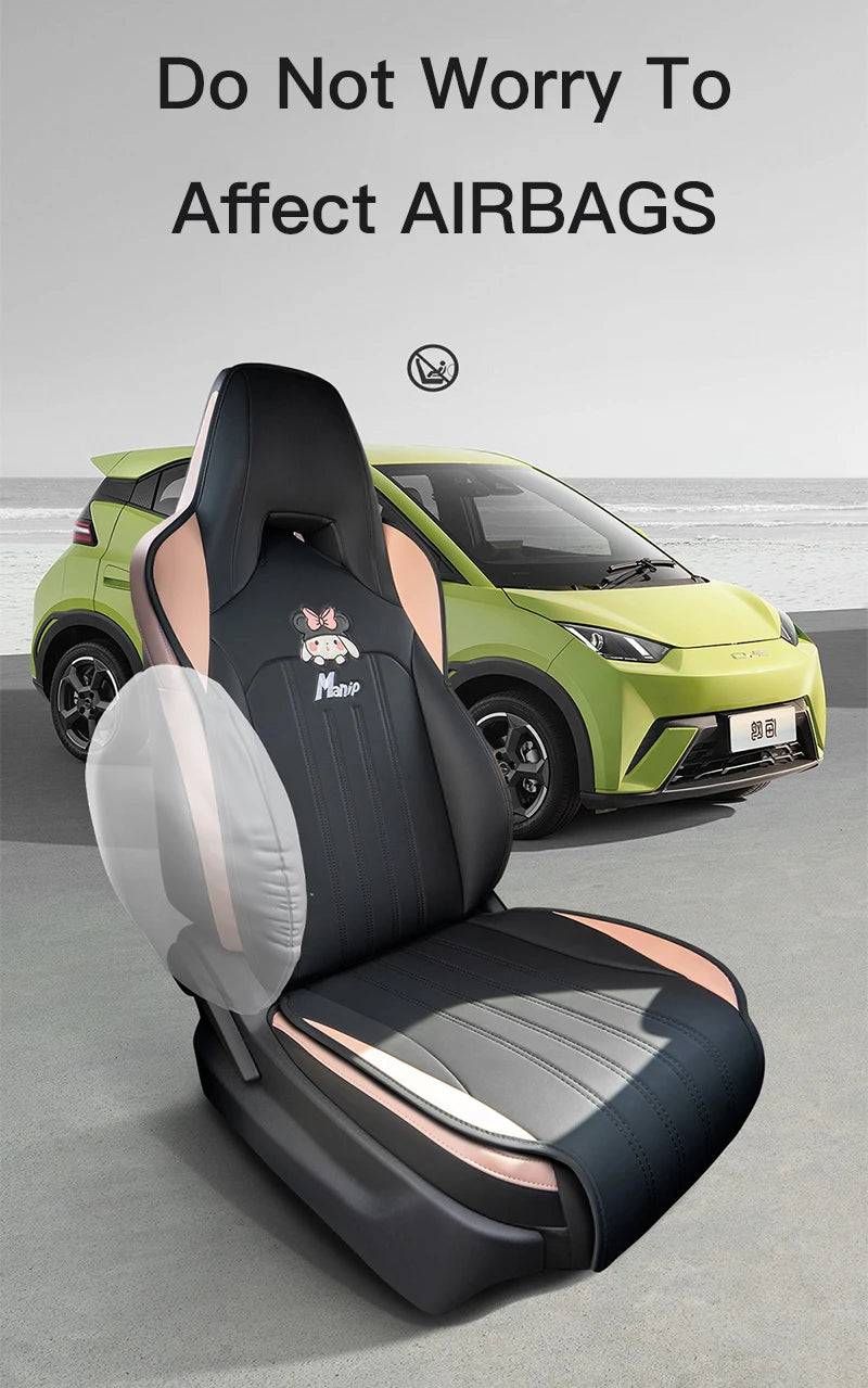 Custom Half-Cover Leather Seat Cushion Pads for BYD Seagull