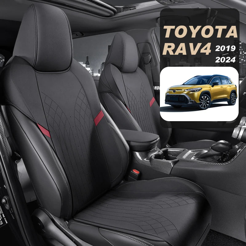 Custom Fit Half-Cover Suede Car Seat Cushion Pads for Toyota RAV4