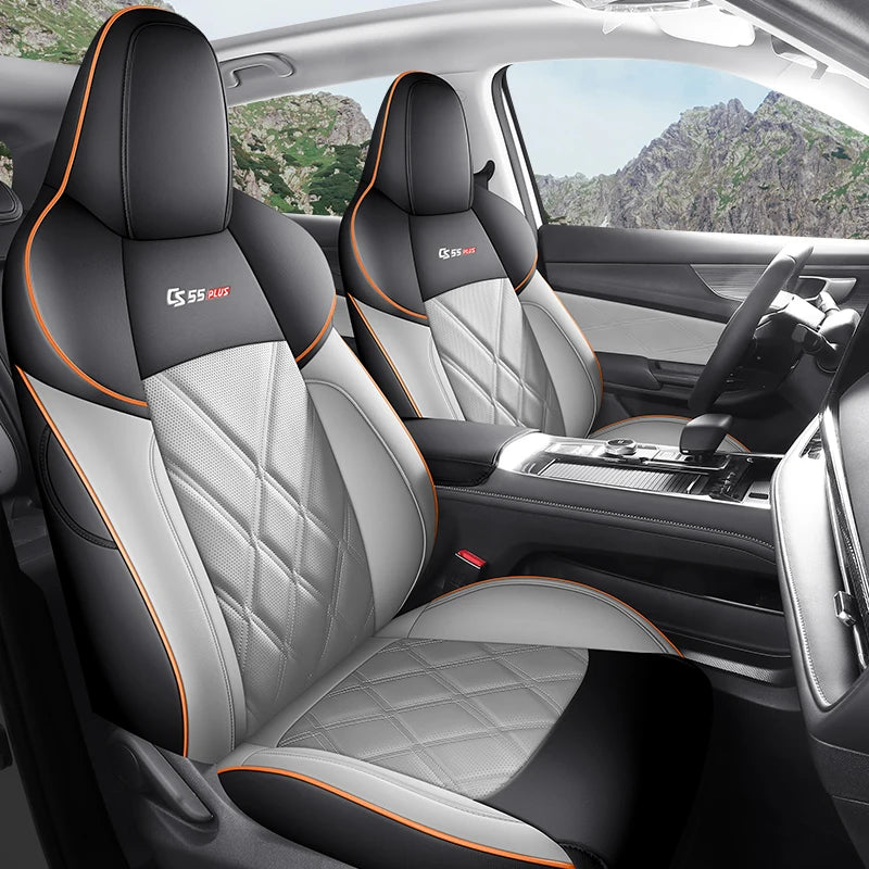 Custom Fit Leather Car Seat Covers for Changan CS55 Plus