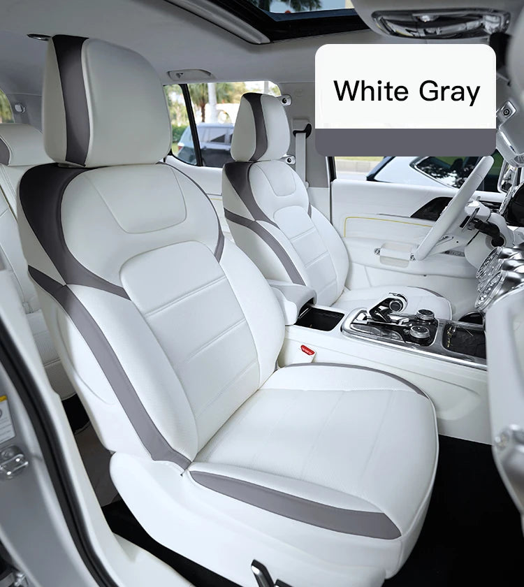 Custom Fit Leather Car Seat Covers for Tank 500 – 5-Seater