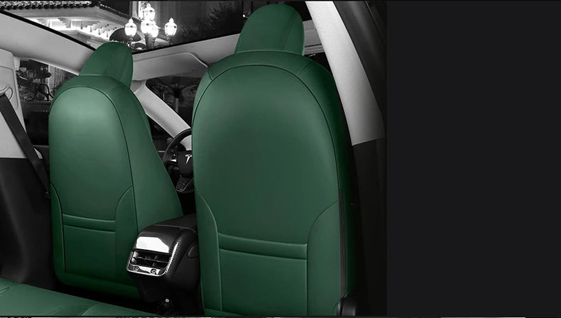 Custom Fit Leather Car Seat Covers for Tesla Model 3