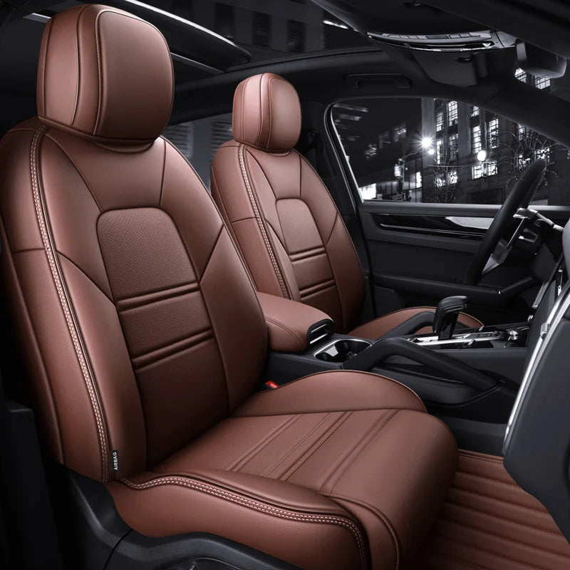 Custom Fit Leather Car Seat Covers for Porsche Panamera (2010-2016)