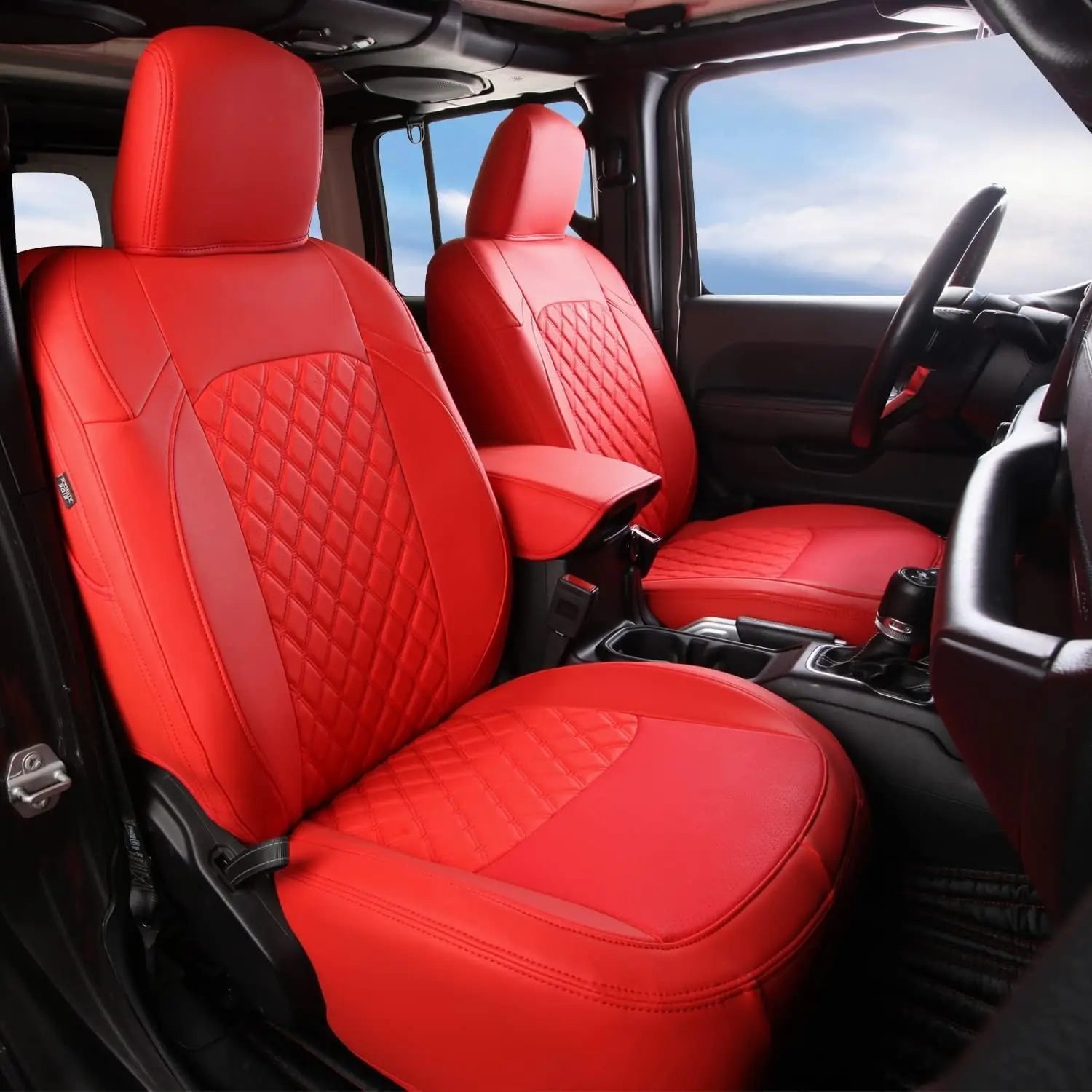 Custom Fit Leather Car Seat Covers for Jeep Wrangler (2018–2024)