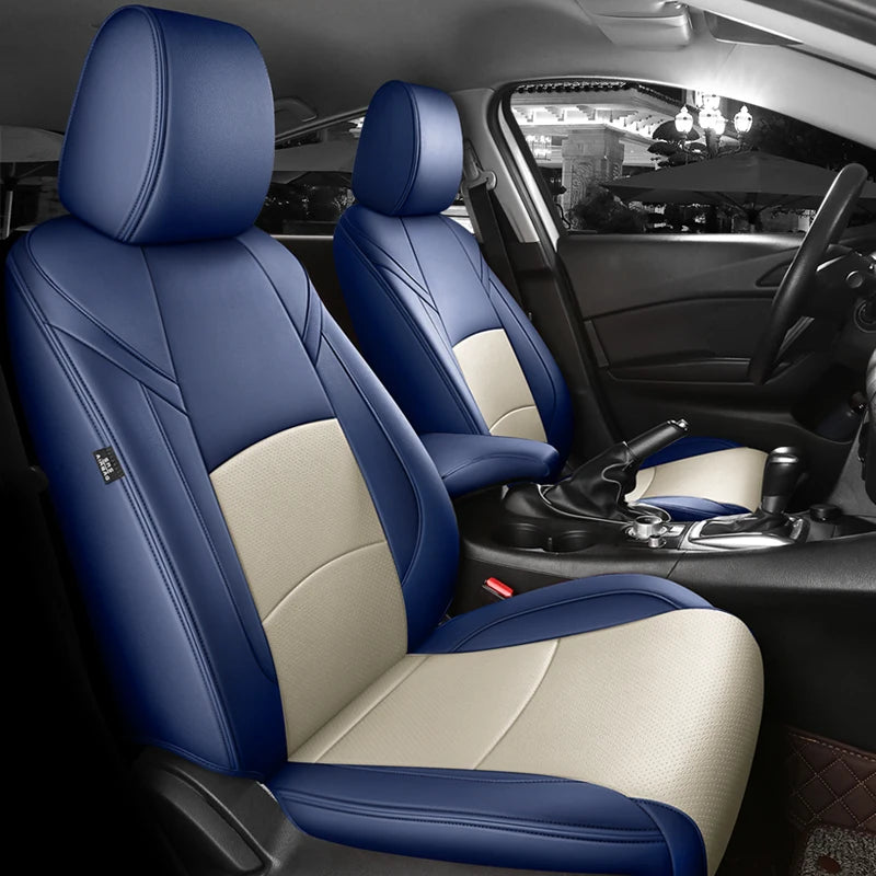 Custom Fit Leather Car Seat Covers for Mazda 3