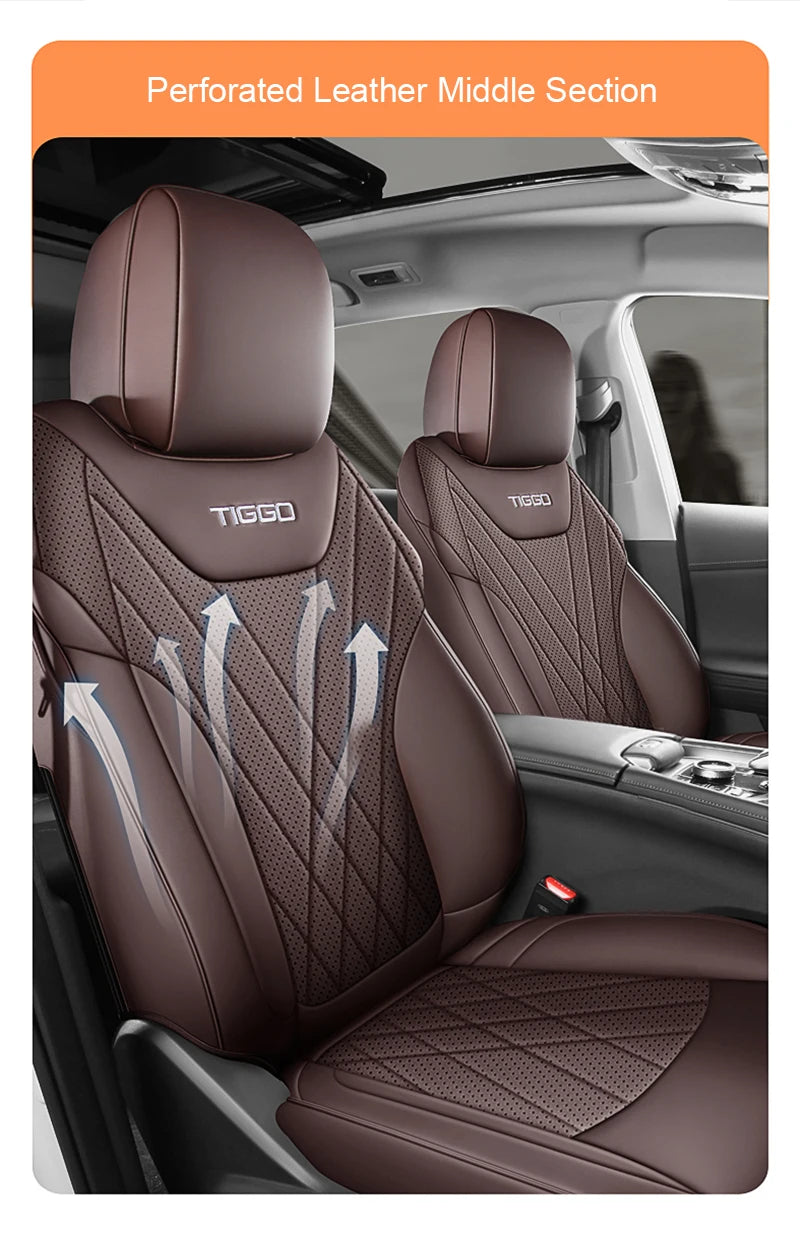 Custom Fit Leather Car Seat Covers for Chery Tiggo 8 Pro