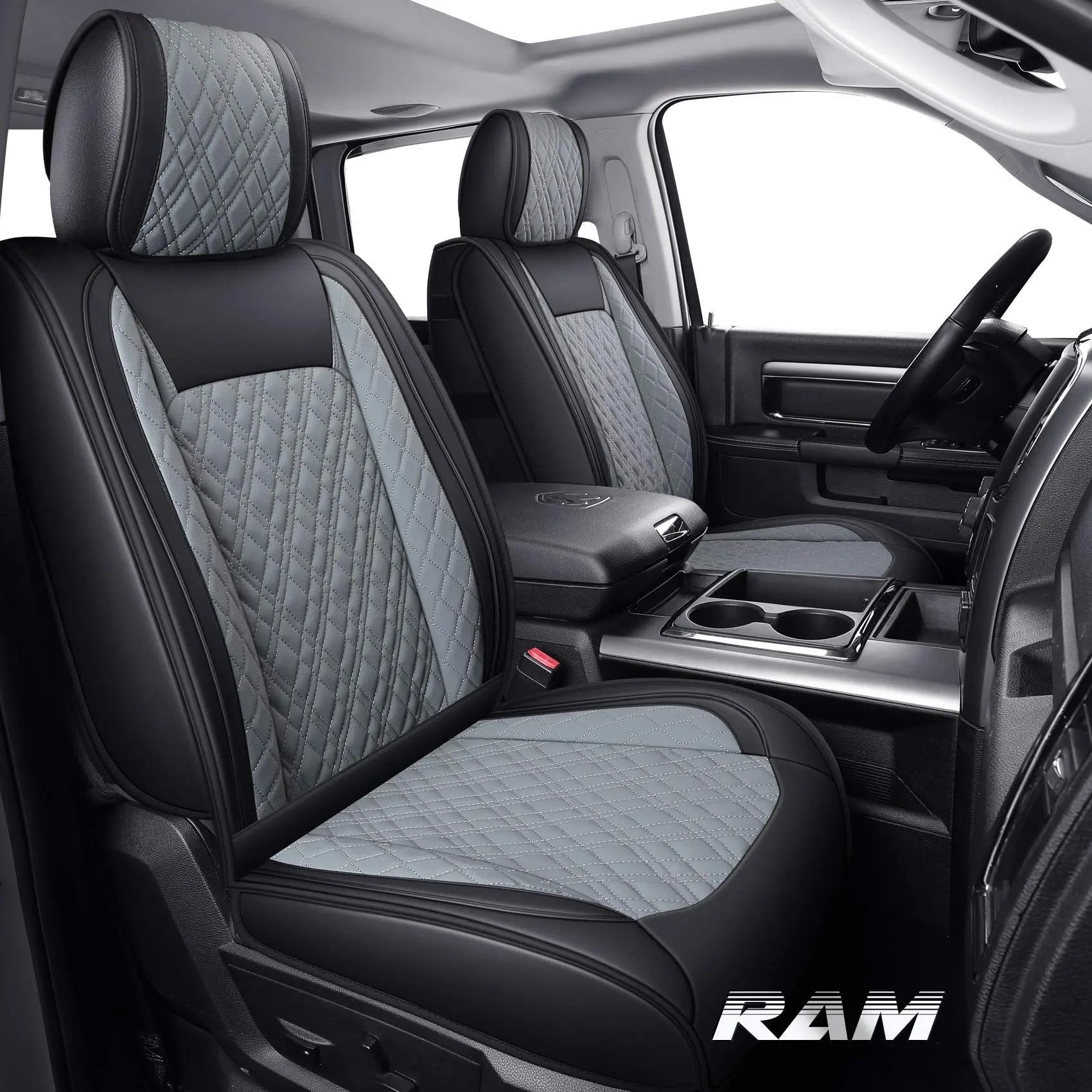 Custom Fit Leather Car Seat Covers for Dodge Ram (2009–2022)