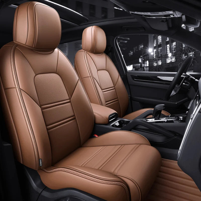Custom Fit Leather Car Seat Covers for Porsche Macan