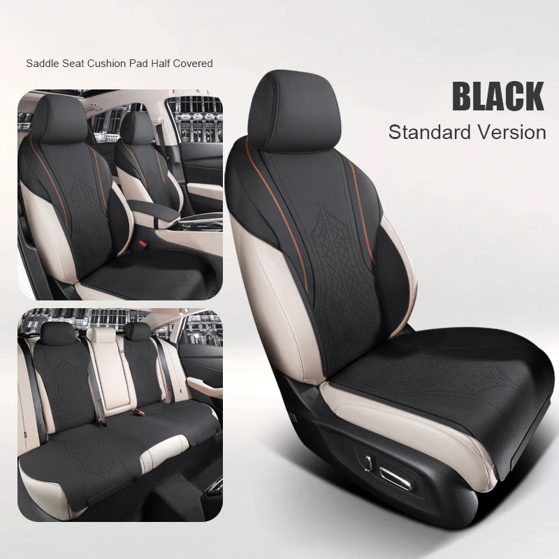 Custom Fit Half-Cover Suede Car Seat Covers for Honda Accord (2018–2023)
