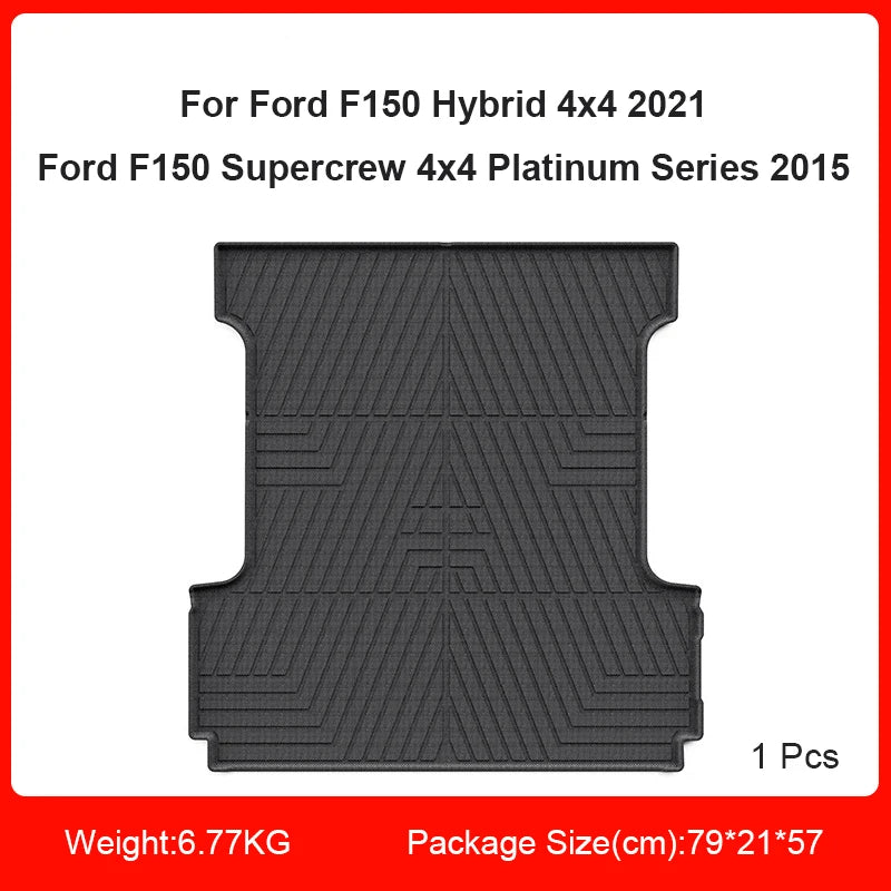 TPE Truck Bed Floor Mat for Ford F150 (2012–2021)