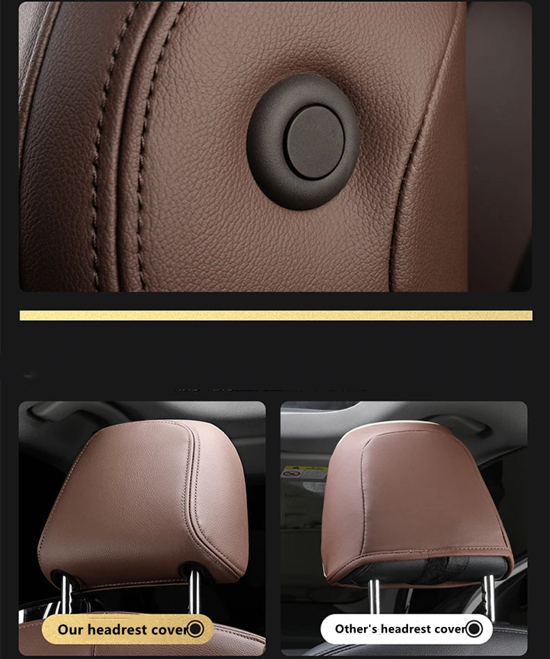Custom Fit Leather Car Seat Covers for Mercedes-Benz W214