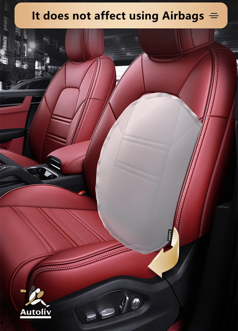Custom Fit Leather Car Seat Covers for Porsche Panamera (2010-2016)