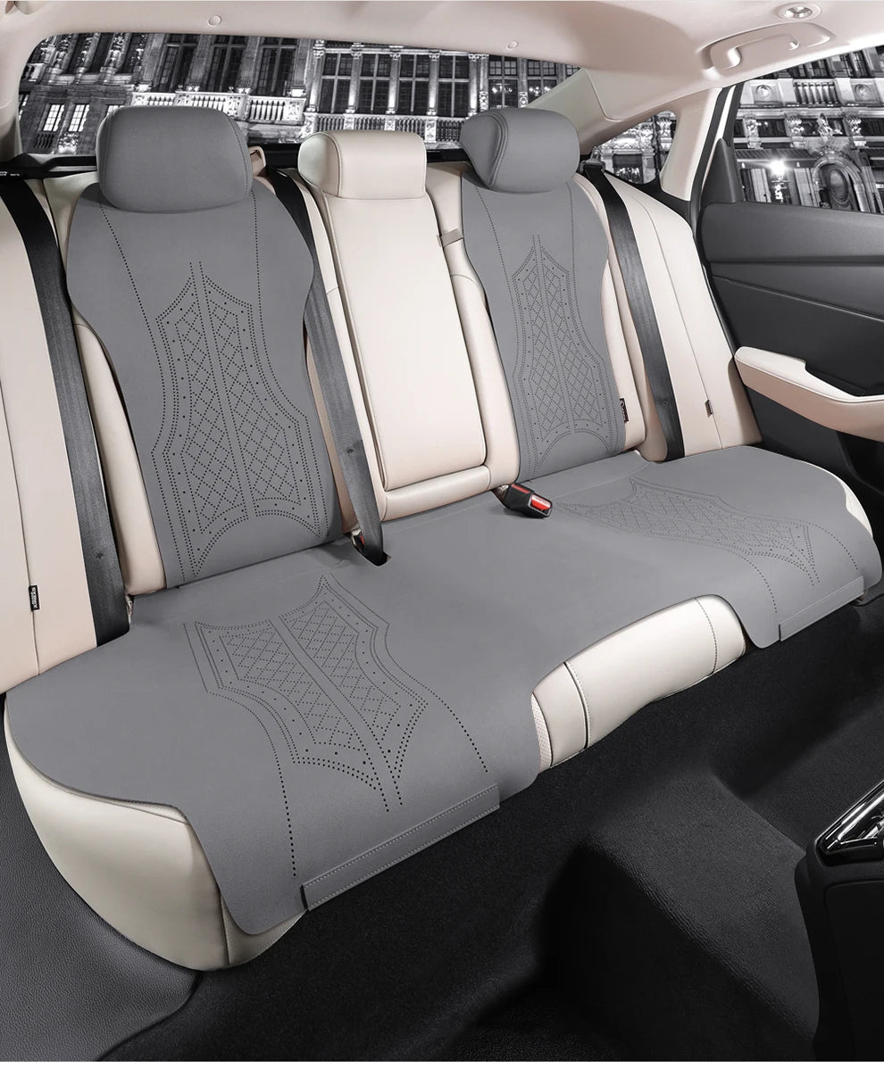 Custom Fit Half-Cover Suede Car Seat Covers for Honda Accord (2018–2023)