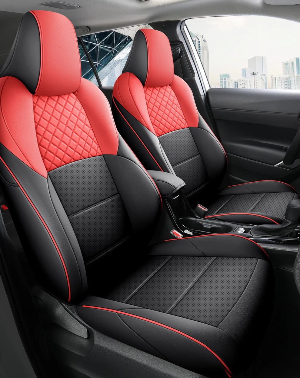Custom Fit Leather Car Seat Covers for Toyota bZ4X