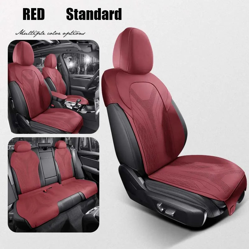 Custom Half-Cover Suede Seat Cushion Pads for BMW X3
