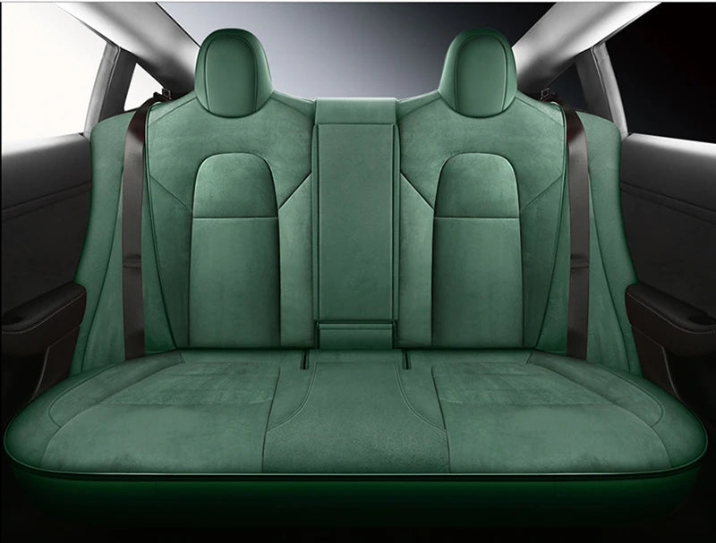 Custom Fit Suede Car Seat Covers for Tesla Model 3