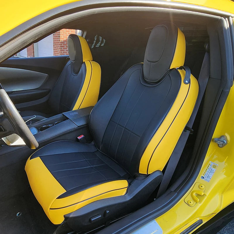 Custom Fit Leather Seat Covers for Chevrolet Camaro