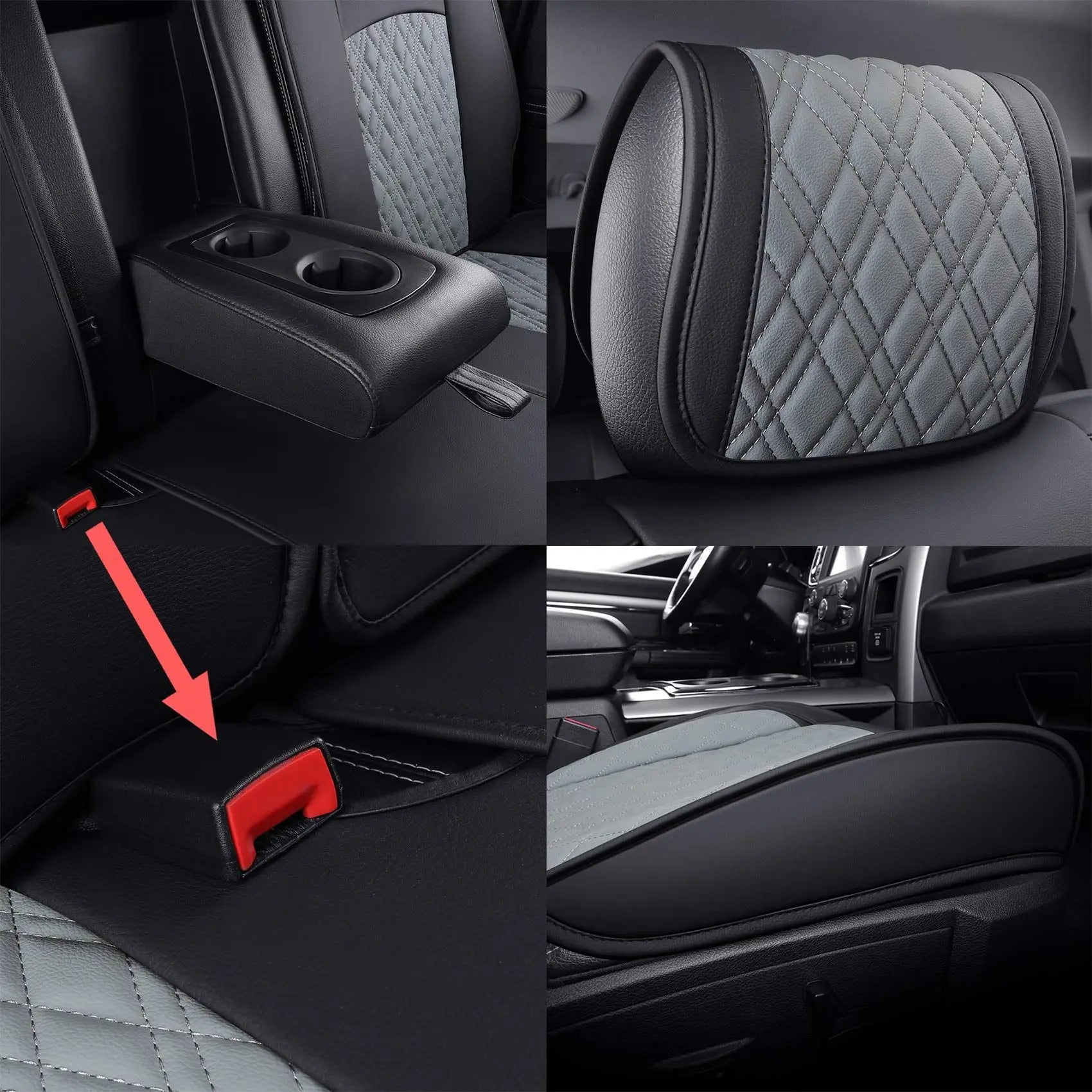 Custom Fit Leather Car Seat Covers for Dodge Ram (2009–2022)