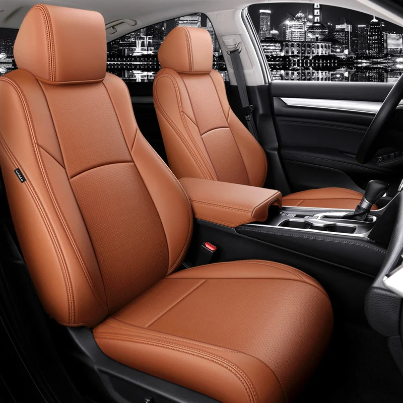 Luxury Leather Seat Covers Full Set for Honda Models