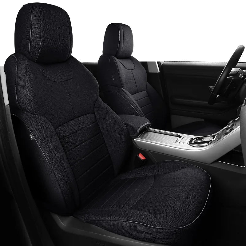 Custom Fit Flax Linen Car Seat Covers for Range Rover 2000
