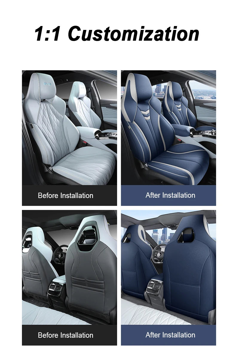 Custom Fit Leather Car Seat Covers for BYD Seal