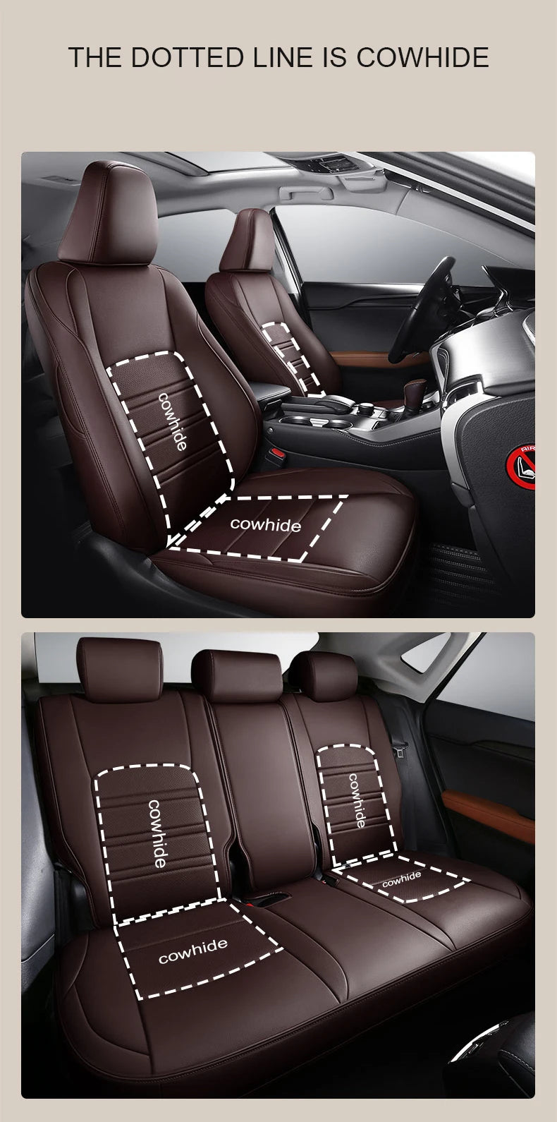 Custom Fit Leather Car Seat Covers for Lexus NX