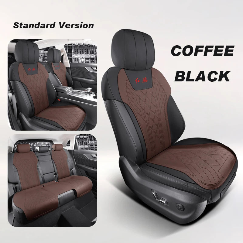 Custom Fit Half Cover Suede Car Seat Cushion Pads for Hongqi HS5