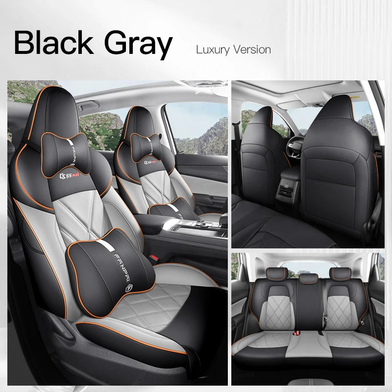 Custom Fit Leather Car Seat Covers for Changan CS55 Plus