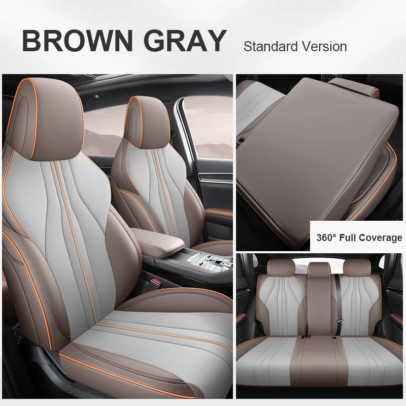Custom Fit Leather Car Seat Covers for BYD Song Plus EV (2021–2025)