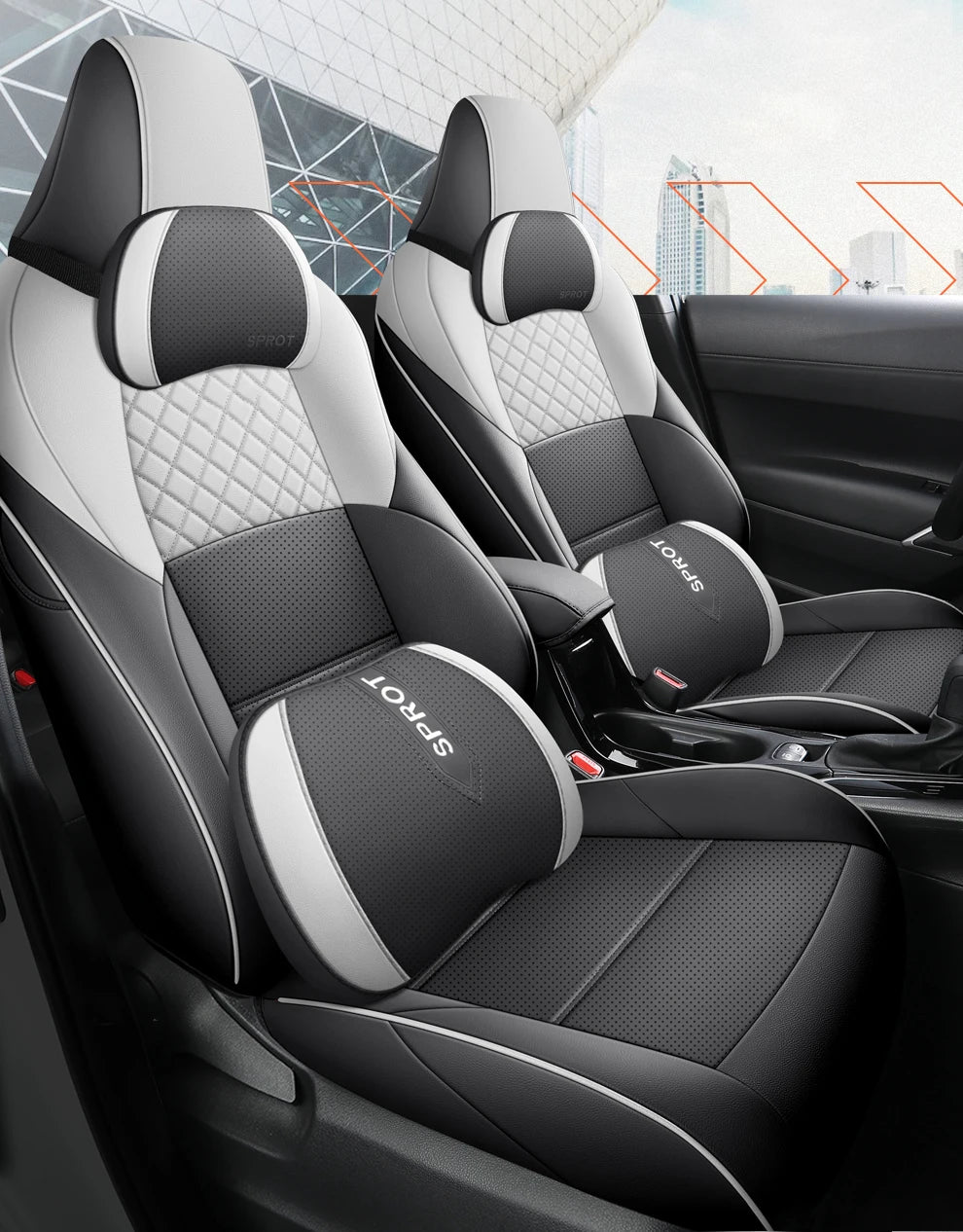 Custom Fit Leather Car Seat Covers for Toyota bZ4X