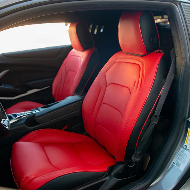 Custom Fit Leather Seat Covers for Chevrolet Camaro