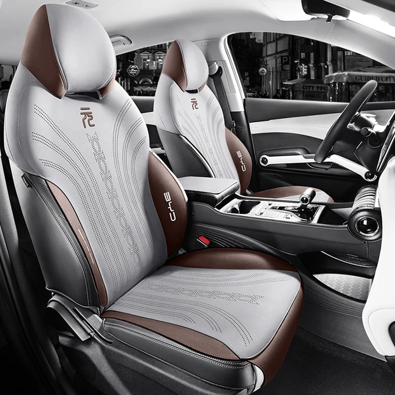 Custom Half-Cover Suede Leather Seat Cushion Pads for BYD Atto 3 / Yuan Plus