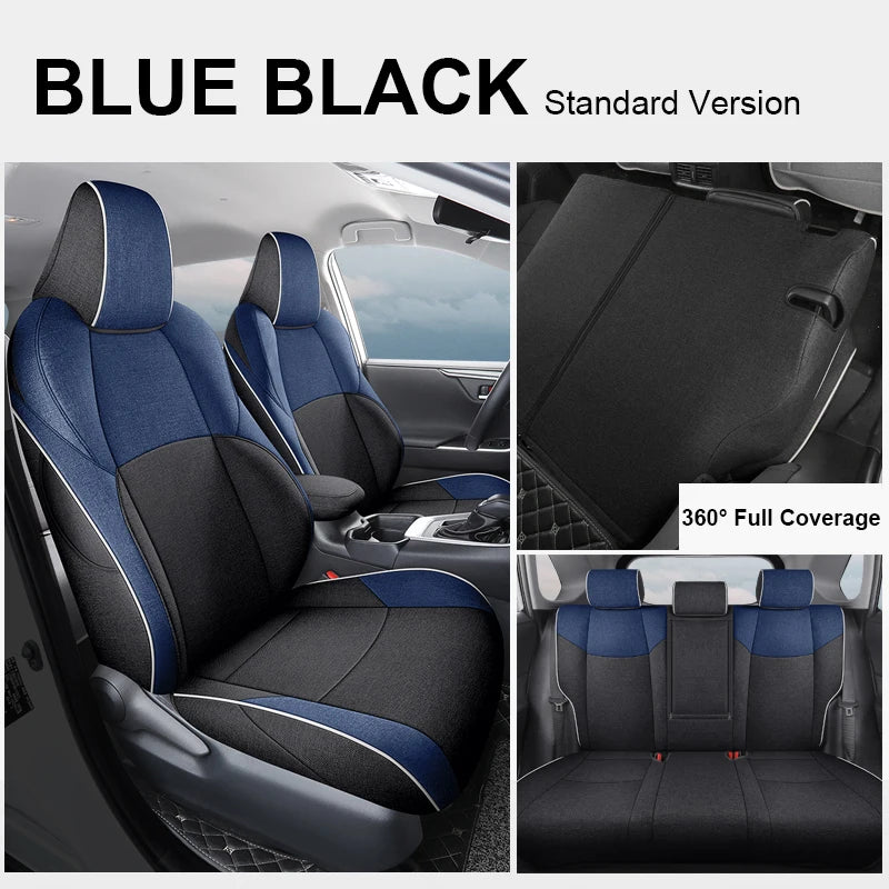Custom Fit Flax Linen Breathable Car Seat Covers for Toyota bZ4X