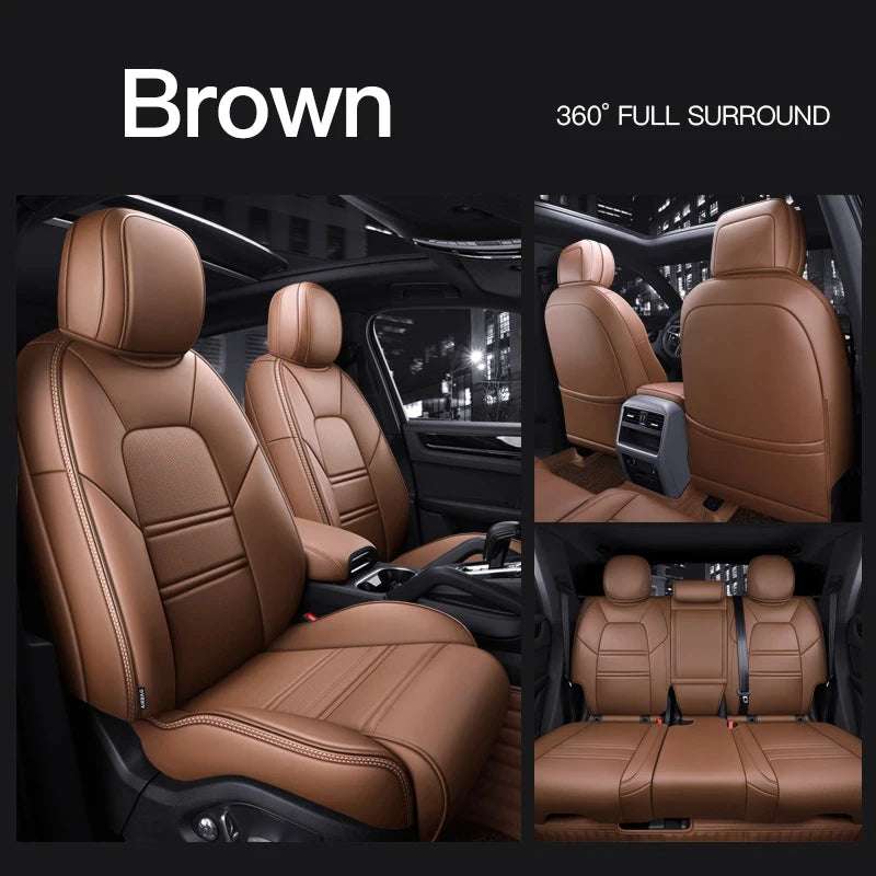 Custom Fit Leather Car Seat Covers for Porsche Panamera (2010-2016)