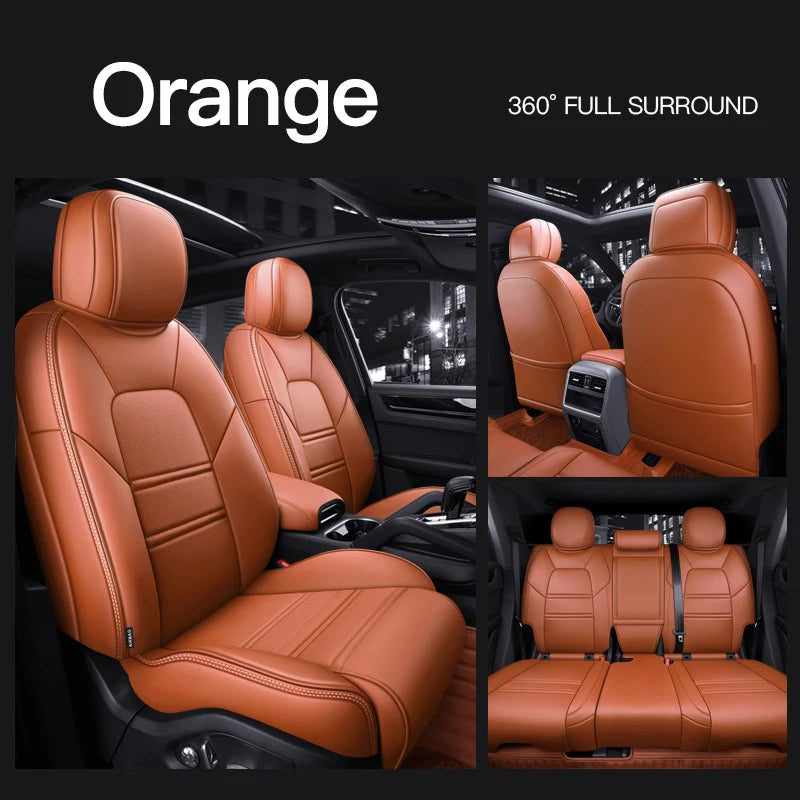 Custom Fit Leather Car Seat Covers for Porsche Panamera (2010-2016)