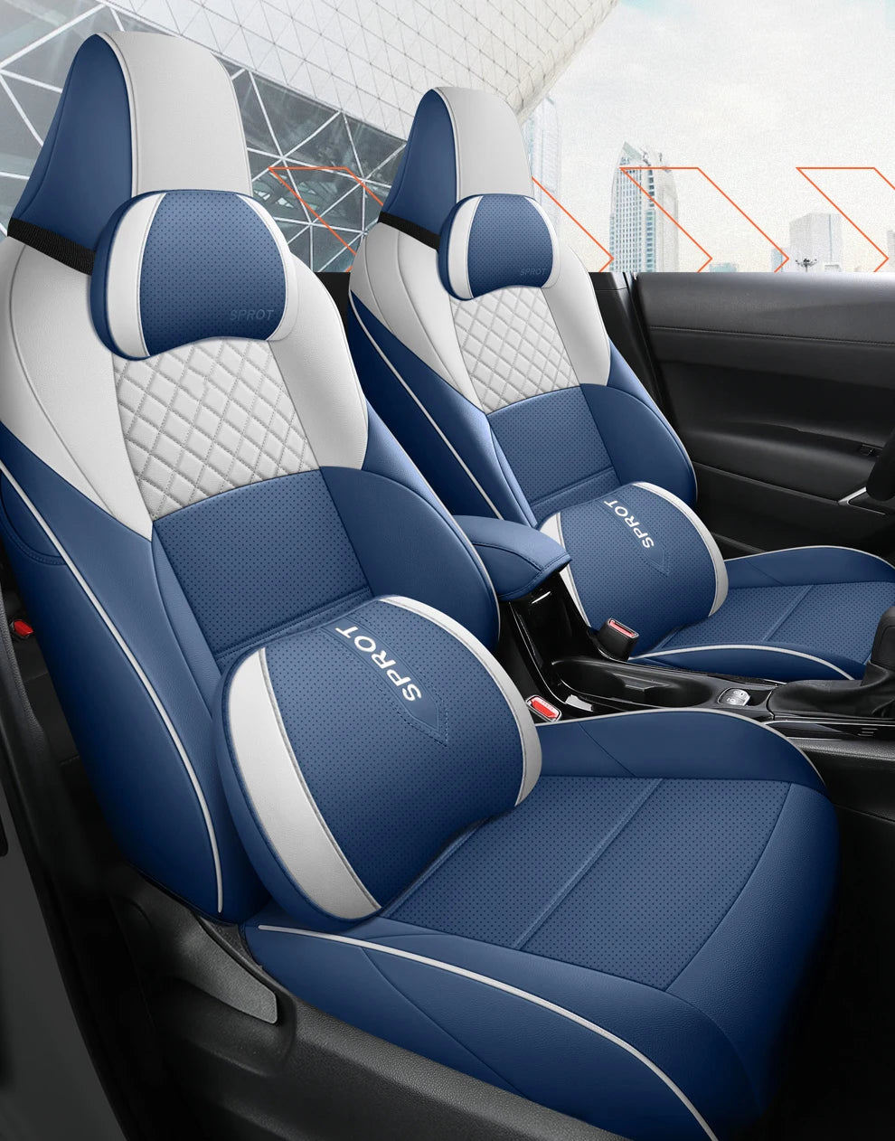 Custom Fit Leather Car Seat Covers for Toyota bZ4X