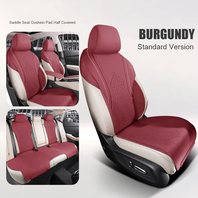 Custom Fit Half-Cover Suede Car Seat Covers for Honda Accord (2018–2023)