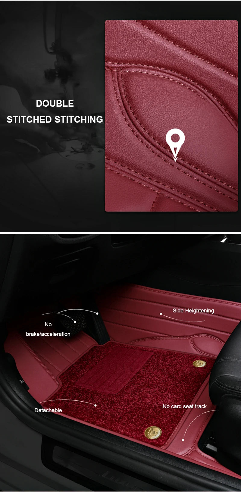 Custom Fit Leather Car Floor Mats for Tank 300