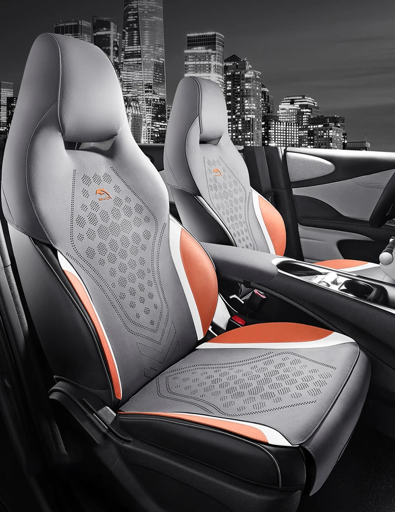 Custom Half-Cover Suede Seat Cushion Pads for BYD Dolphin