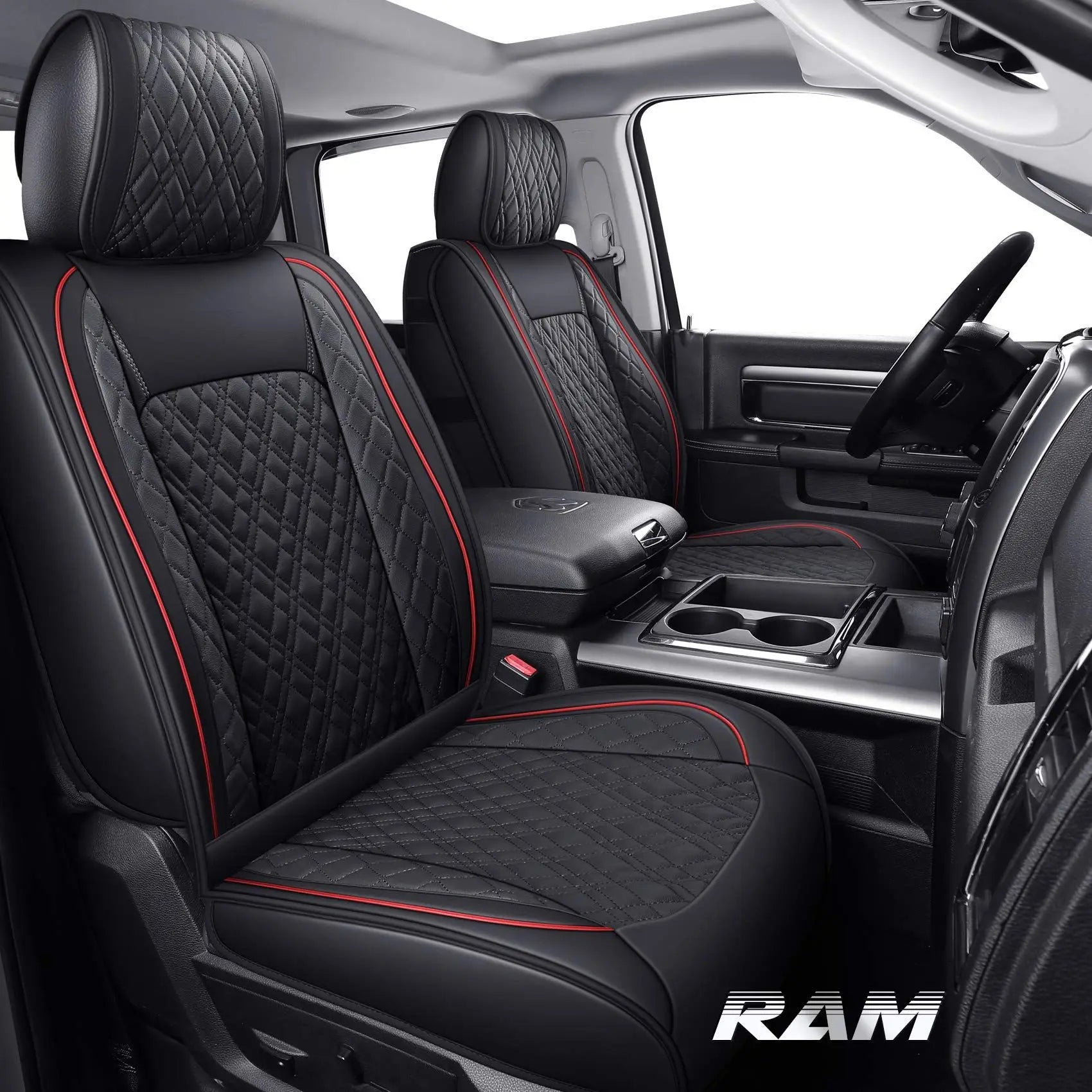 Custom Fit Leather Car Seat Covers for Dodge Ram (2009–2022)